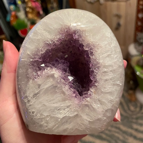 Quartz and amethyst druzy freeform - Picture 12 of 14